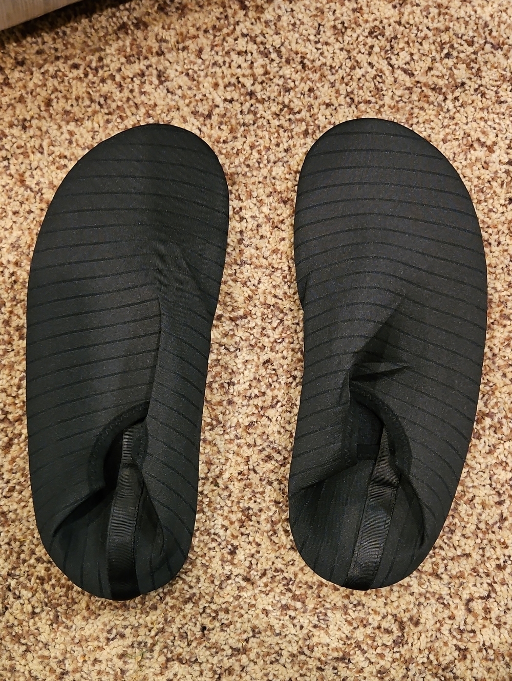 Black Slip-On Gender Neutral Water Shoes